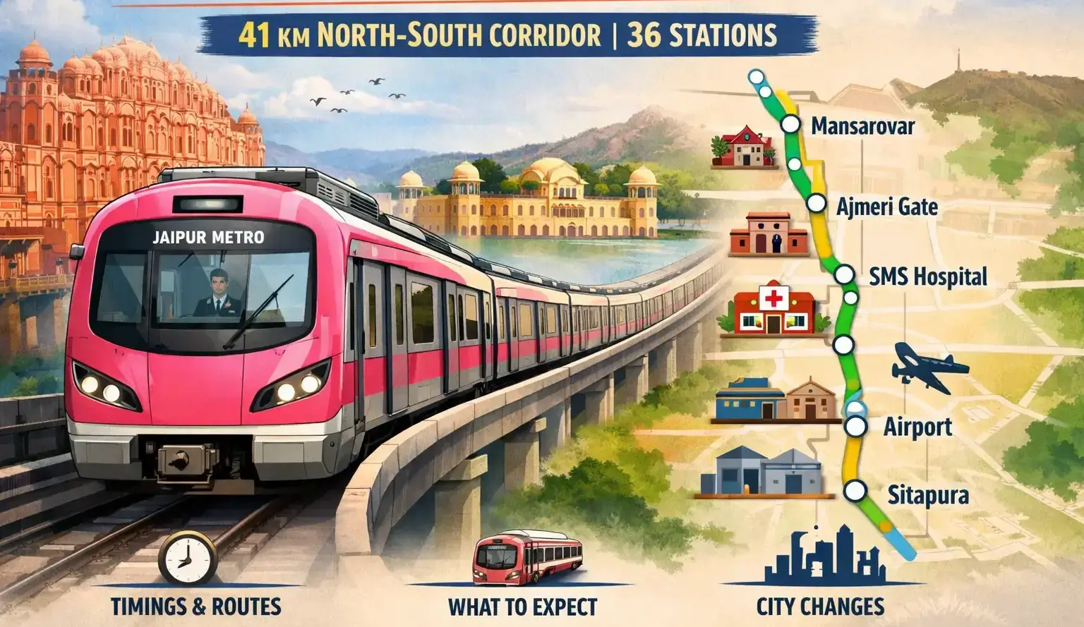 Jaipur Metro Phase 2 Approved: What the 41 km Corridor Means for You