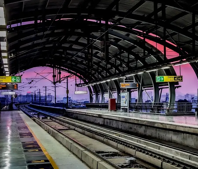 Civil Lines Metro Station Jaipur showing modern architecture and passenger facilities