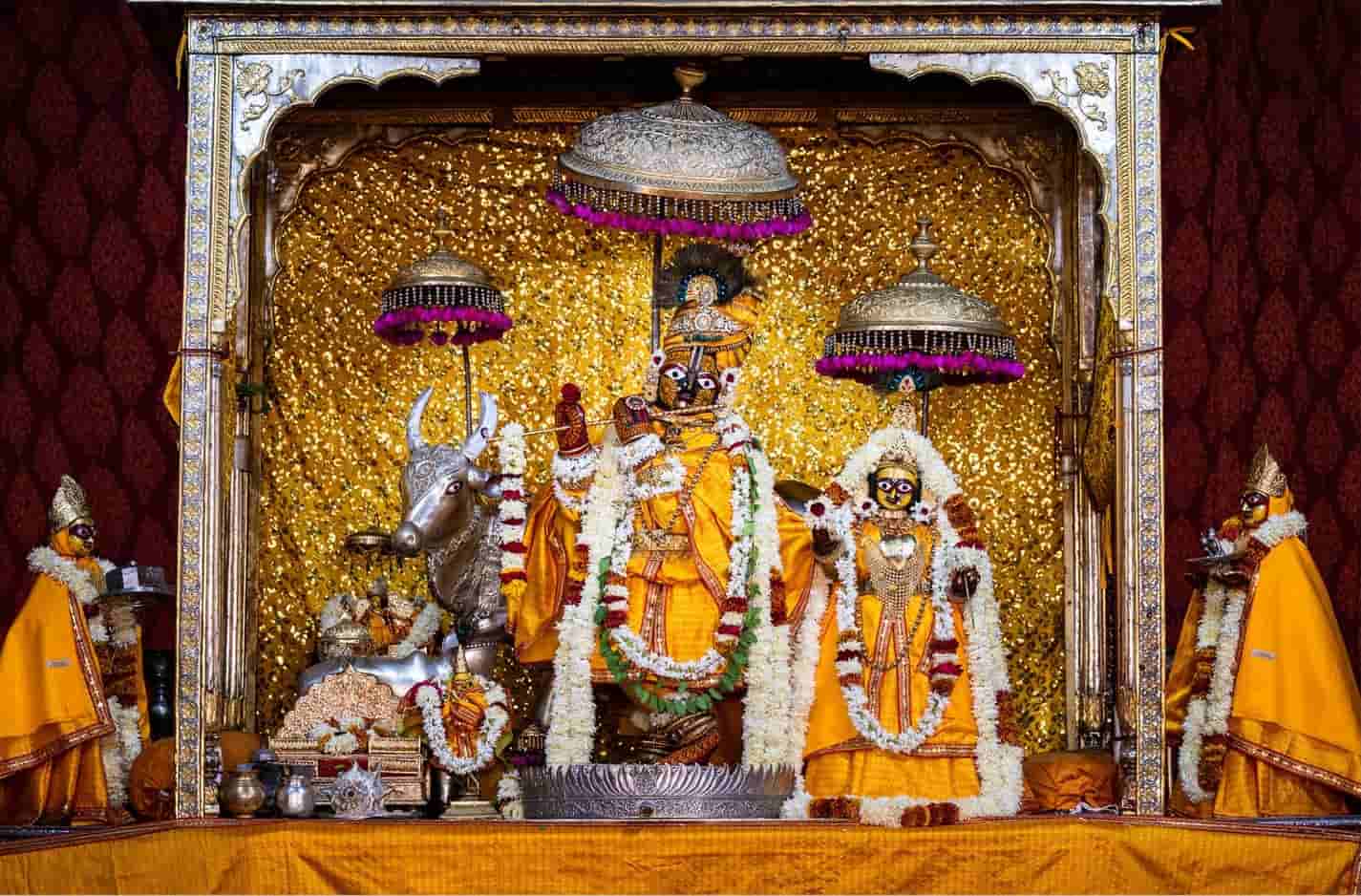 View of Govind Dev Ji Temple, a popular tourist attraction in Jaipur